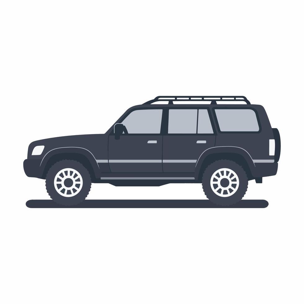 Car icon Black car front view symbol isolated vector
