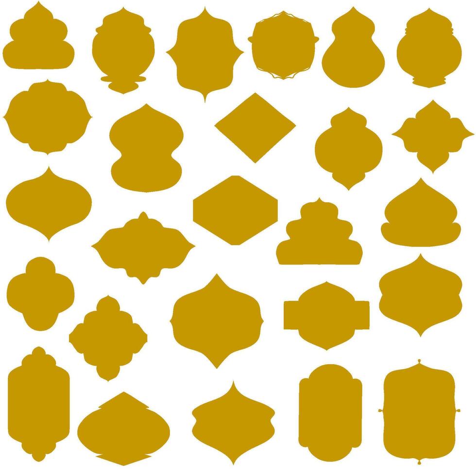 Ramadan shapes collection vector