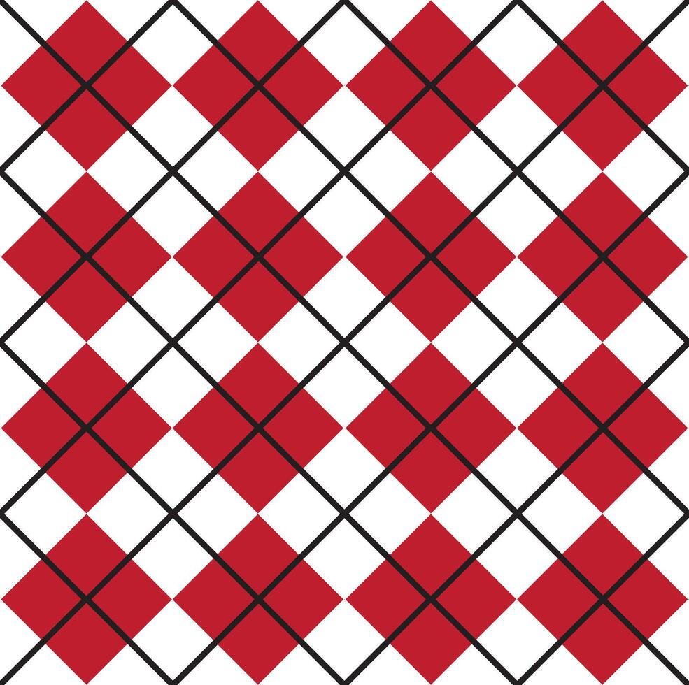 Seamless pattern of checkered texture vector
