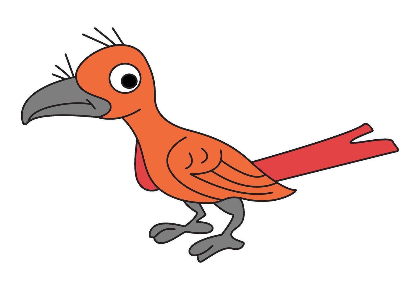 Bird isolated on white background vector