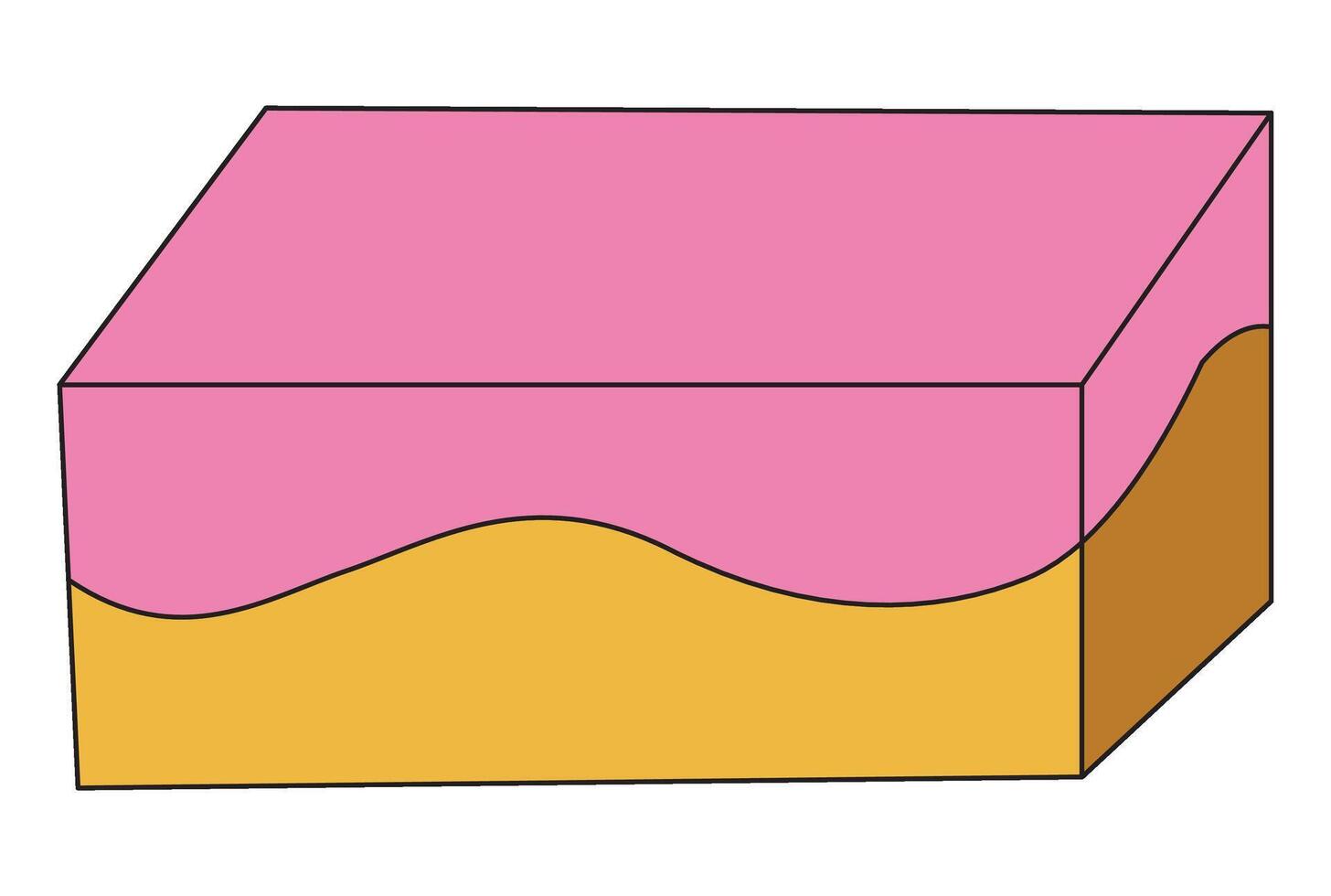 An cake piece illustration vector