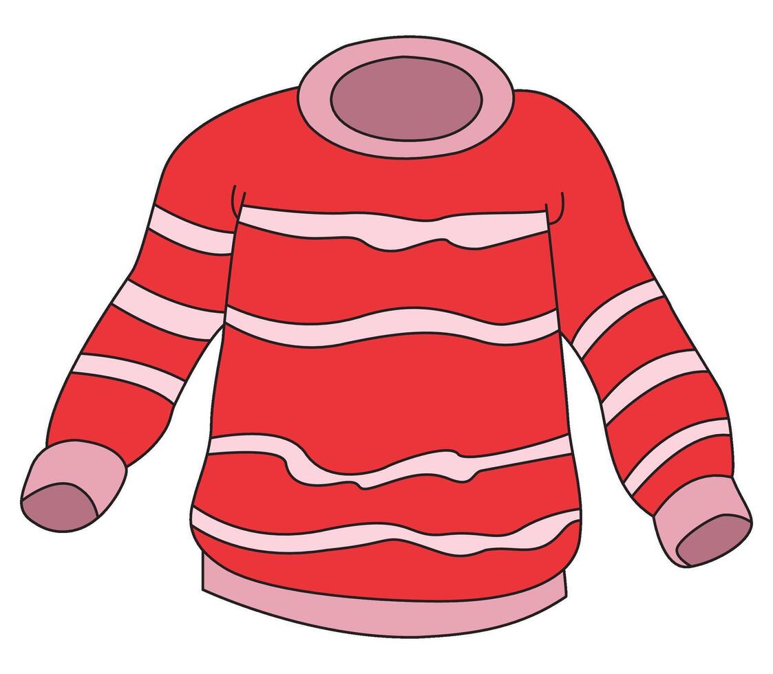 Boy sweater isolated on white background vector