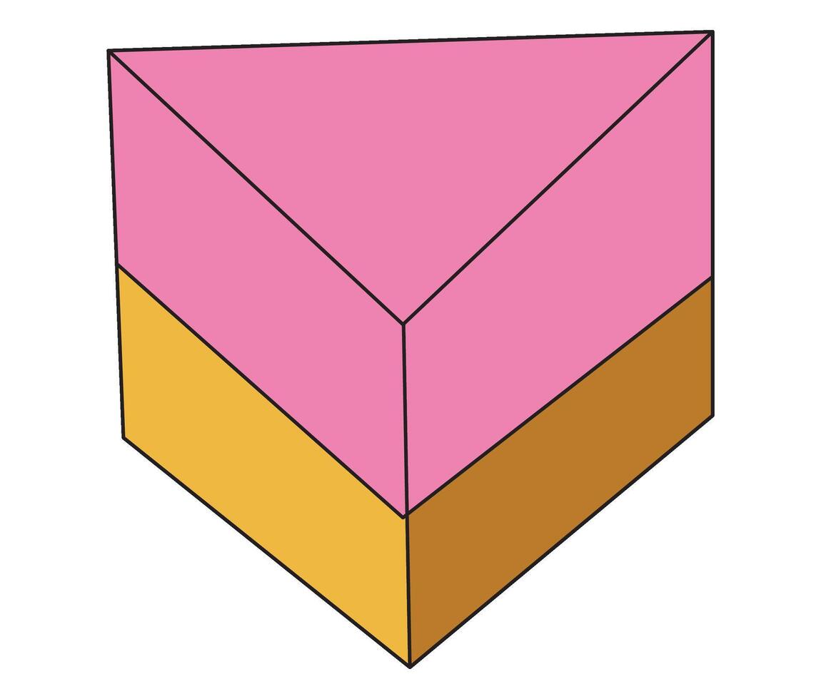 A cake piece illustration vector