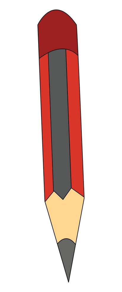 An pencil isolated on white background vector