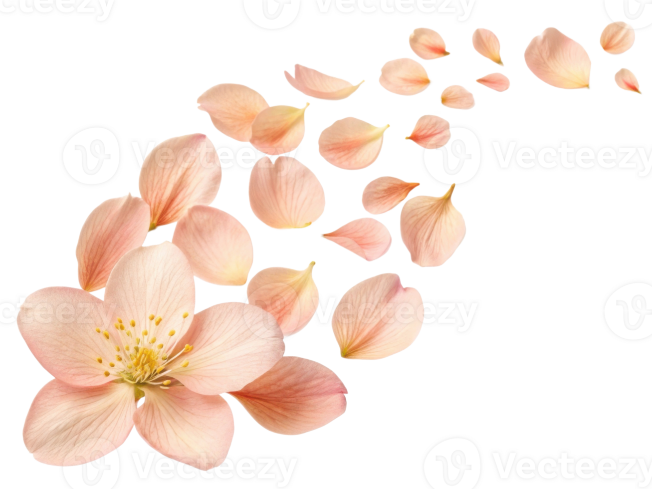 delicate hellebore flower with soft pink petals gracefully falls, creating serene and beautiful scene of nature elegance png