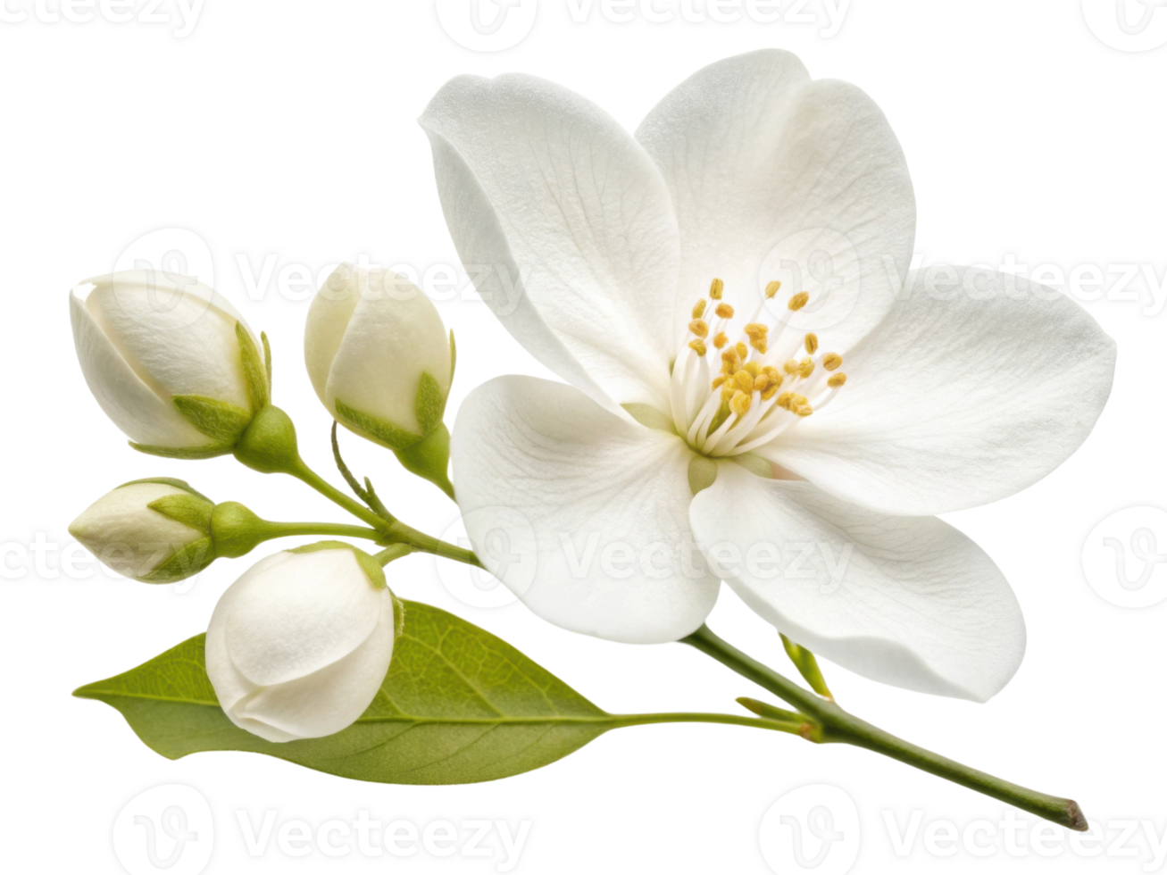 beautiful jasmine flower with delicate white petals and budding flowers showcases nature elegance and charm png