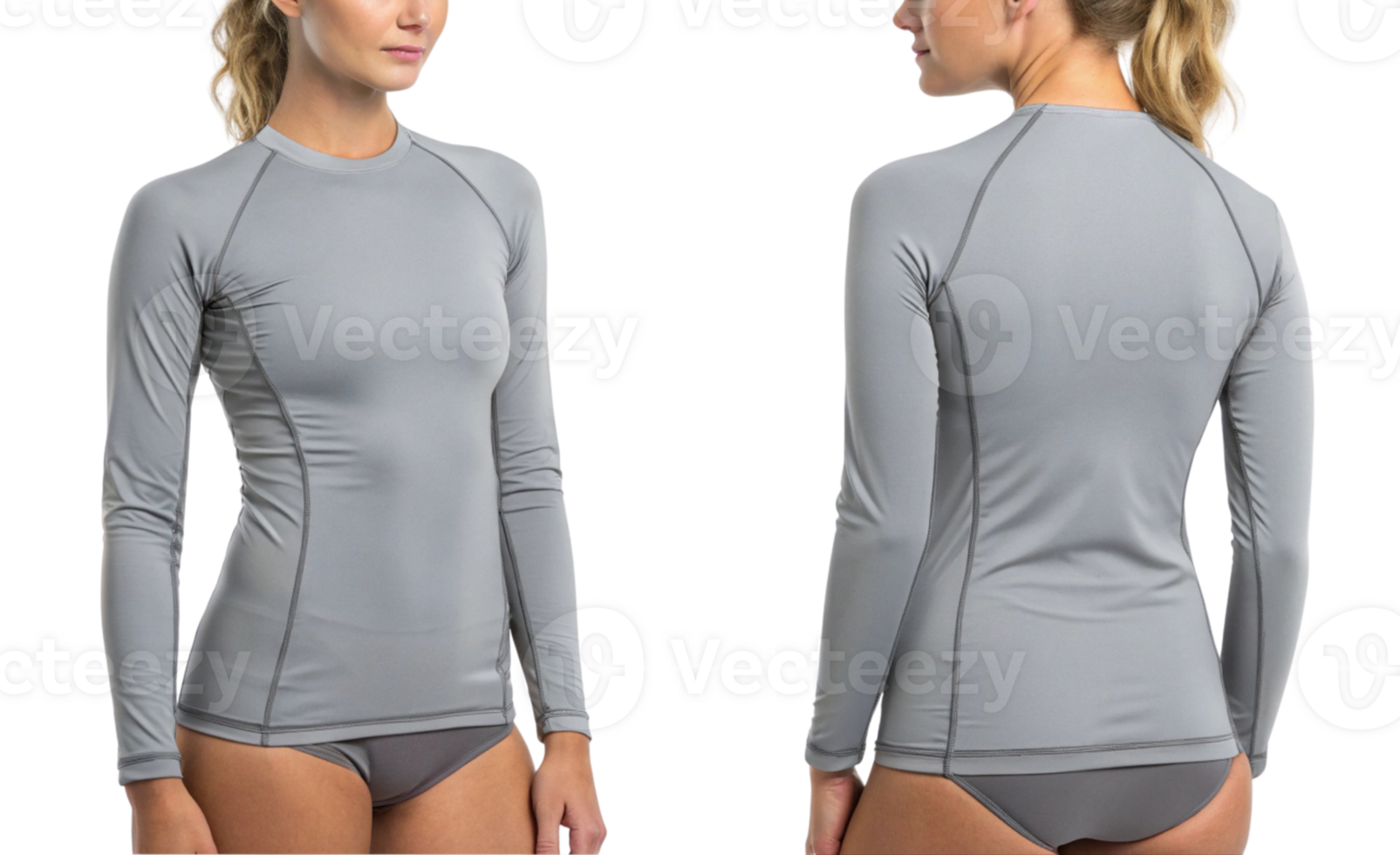 stylish rashguard mockup designed for active wear, showcasing sleek gray design perfect for water sports and outdoor activities png