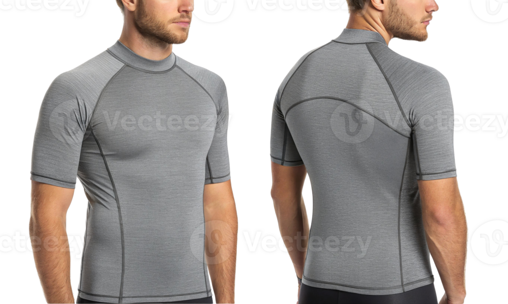 stylish rashguard mockup showcasing fitted design perfect for water sports and outdoor activities, emphasizing comfort and performance png