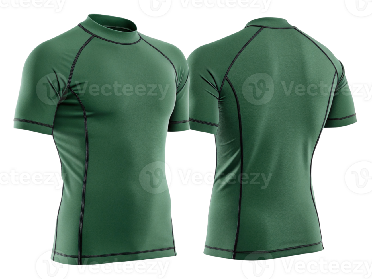 stylish rashguard mockup featuring vibrant green color and sleek design perfect for water sports or outdoor activities png