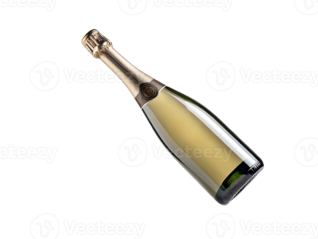 sparkling champagne bottle elegantly captures essence of celebration and joy, perfect for special occasions and toasting moments png