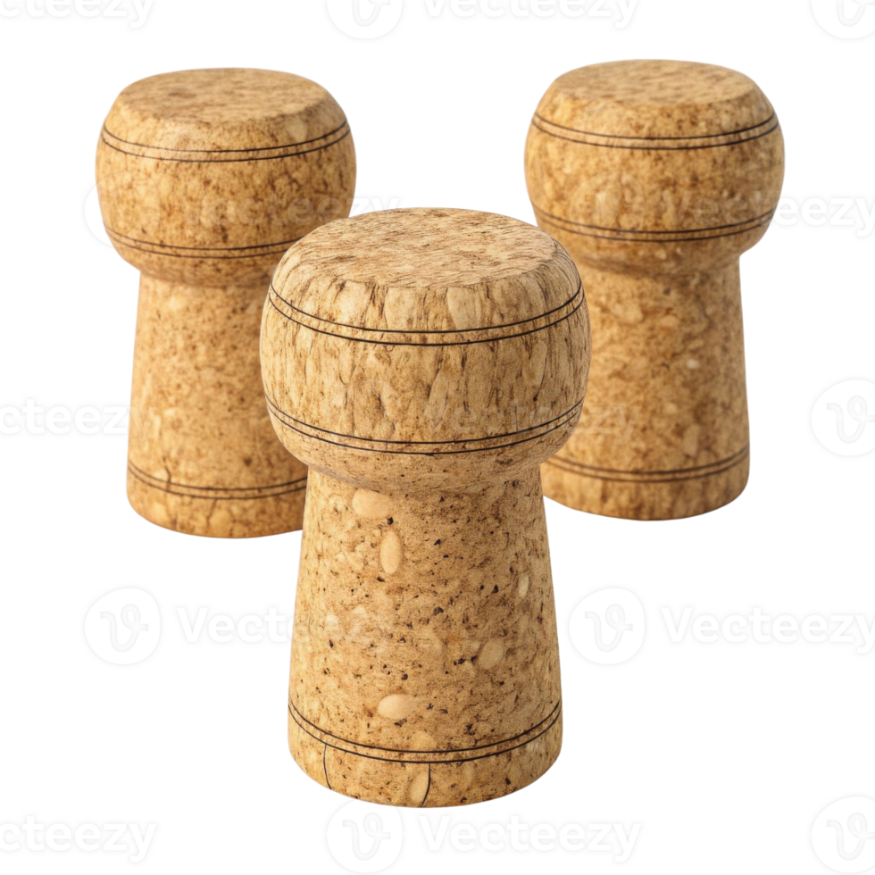 Cork bottle stoppers are essential for preserving wine and champagne, ensuring freshness and flavor in every pour png