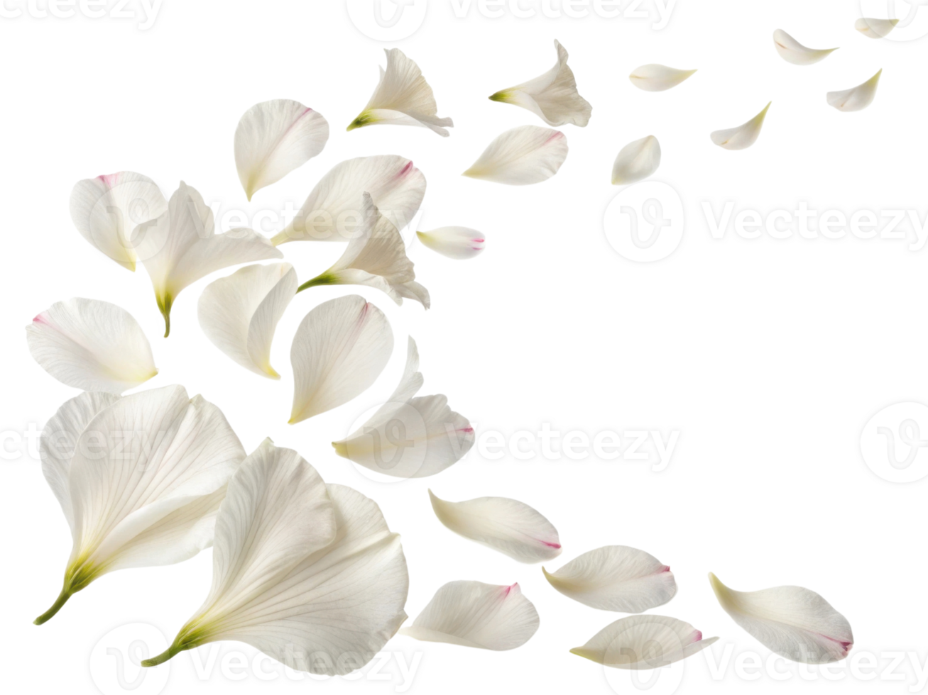 Delicate petals of gladiolus flower gracefully drift, creating serene and beautiful scene that captures essence of nature elegance png