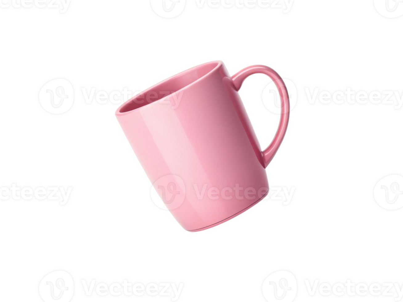 pink mug mockup showcases sleek design perfect for branding or personal use. This stylish item adds pop of color to any setting png