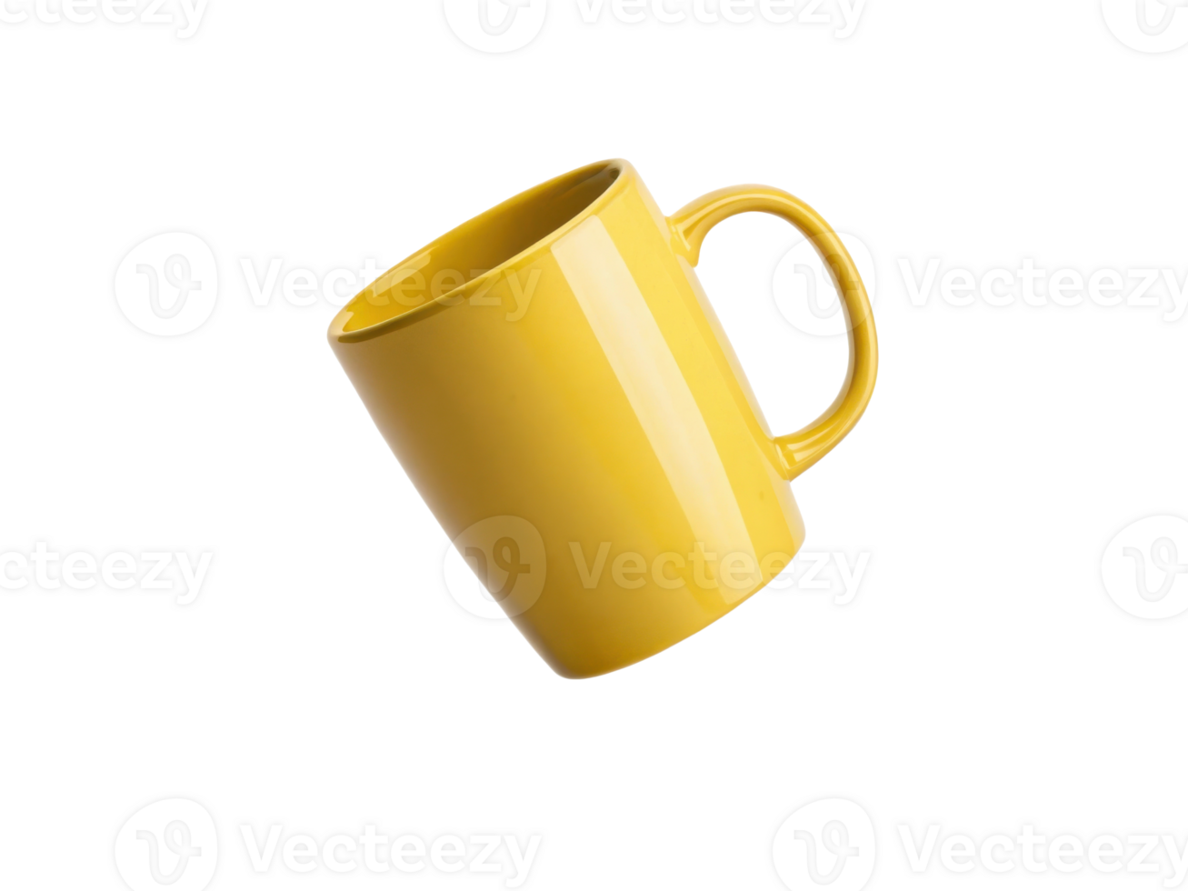 vibrant yellow mug mockup showcases modern design perfect for branding or promotional use png