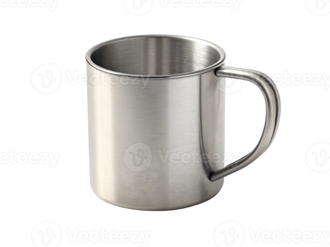 sleek stainless steel mug mockup perfect for showcasing beverages or designs in modern setting png