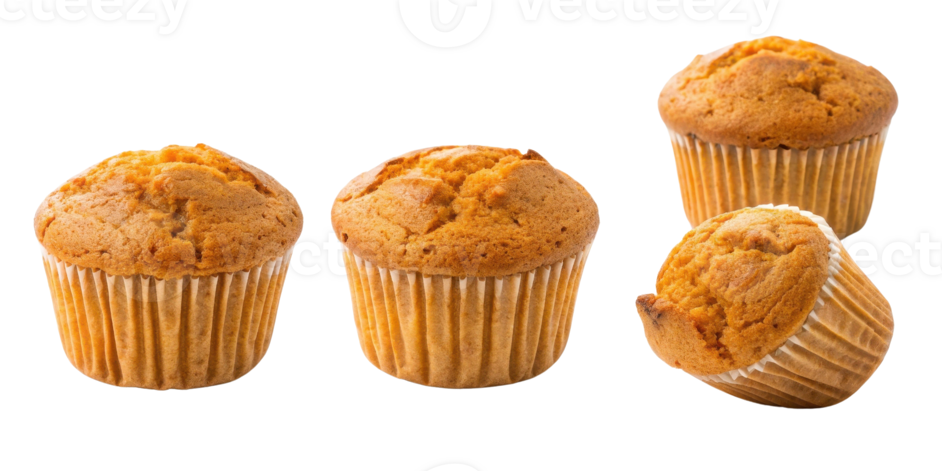 Delicious muffins are freshly baked and golden brown with soft texture perfect for any occasion. Enjoy delightful taste of these treats png