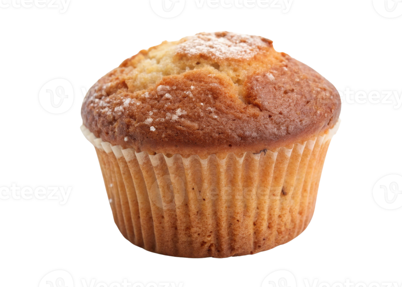 Delicious muffin with golden brown top and soft texture, perfect for sweet treat or snack. Enjoy its delightful flavor png