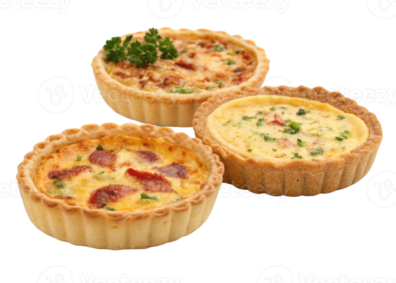 Delicious quiche varieties showcase savory fillings in flaky crusts perfect for any meal. Enjoy these delightful treats at gatherings or as snack png