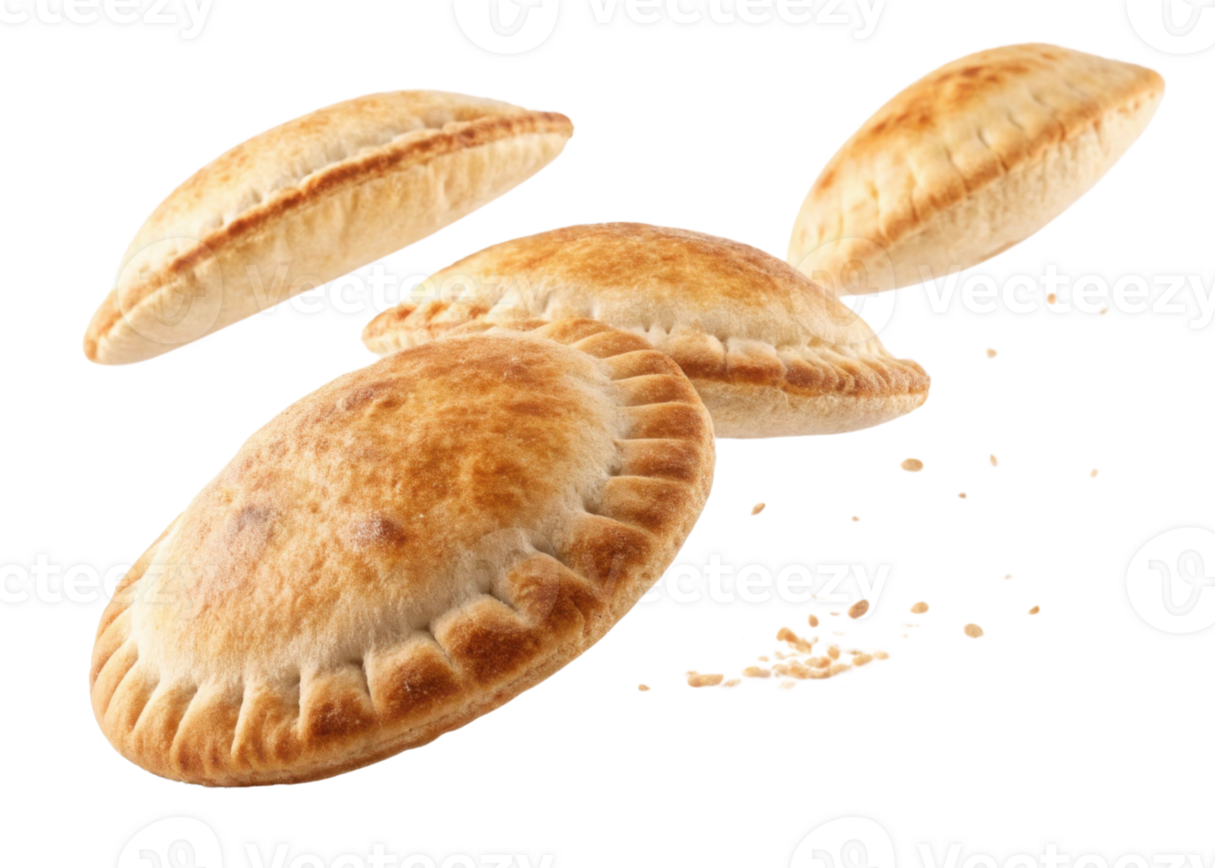 Freshly baked sourdough pastries are golden brown and flaky, perfect for any meal or snack. Their delightful aroma invites you to enjoy them png