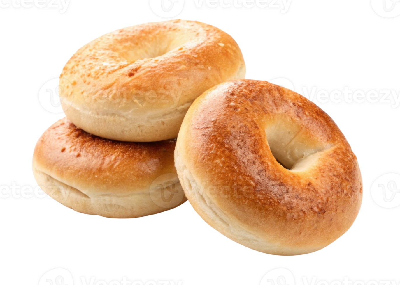 Freshly baked sourdough bagels are golden brown and fluffy, perfect for breakfast or snack. Enjoy their delightful texture and flavor png