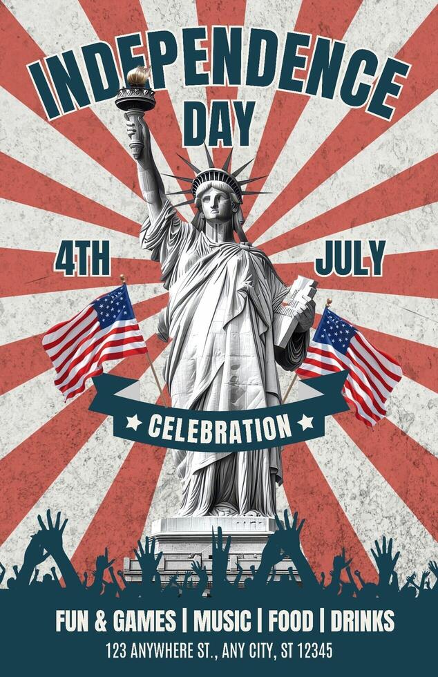 independence day 4th july poster design ideas template