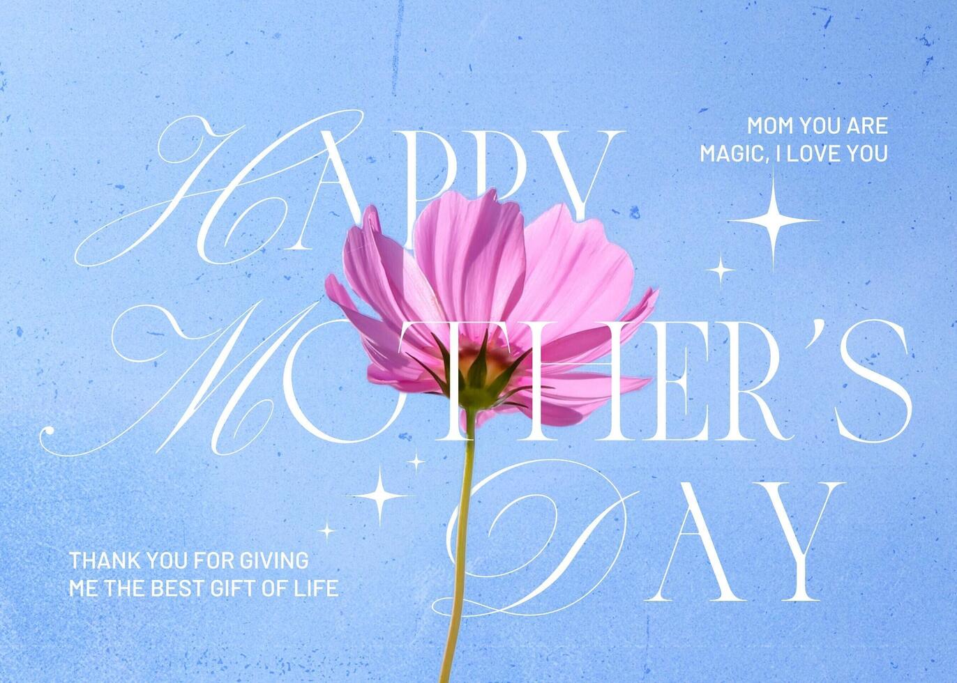 Mother’s Day Greeting Cards Template Horizontal Version