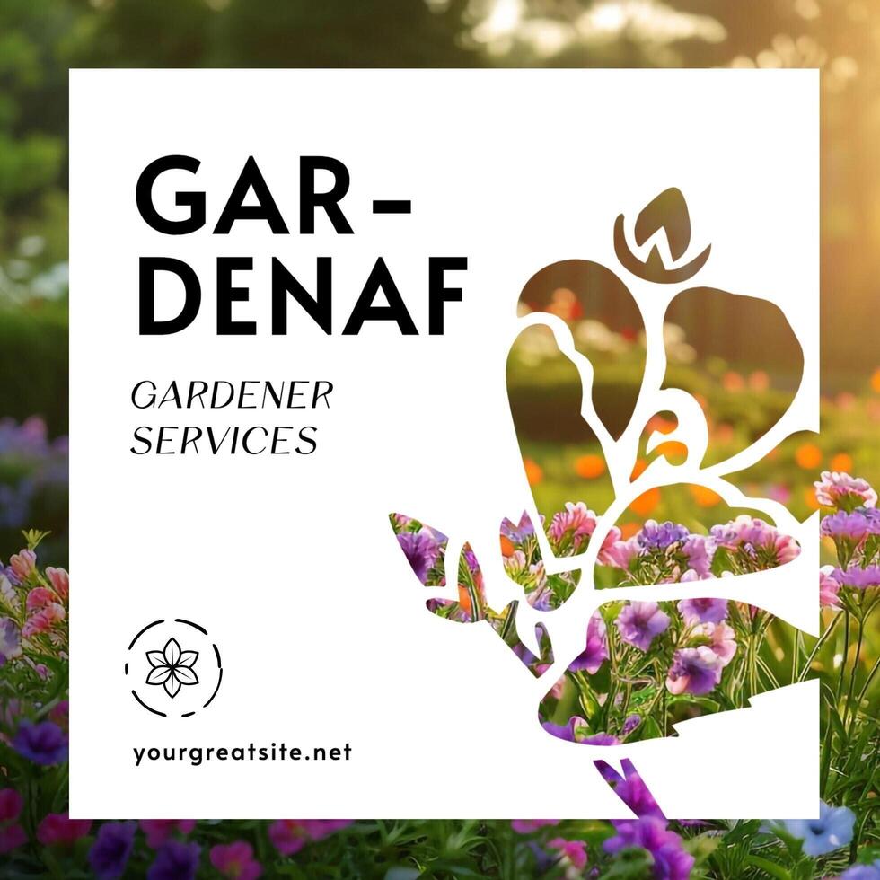 Gardener Business Cards Square Version Template
