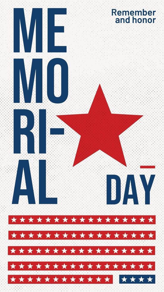 Memorial Day Instragram Story Template for Social Media