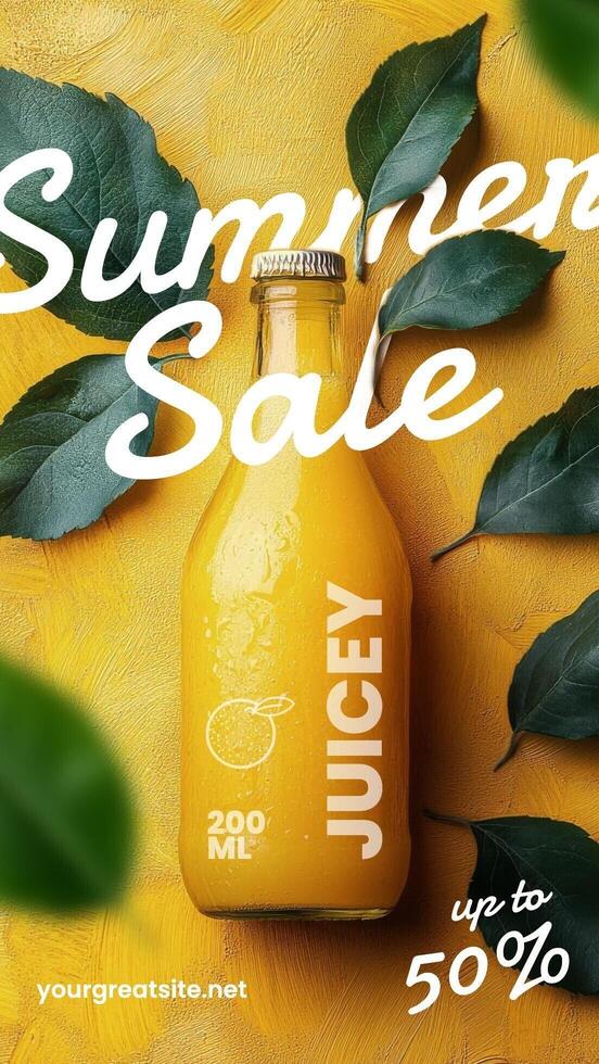 Juice Summer Sale Instragram Story Template