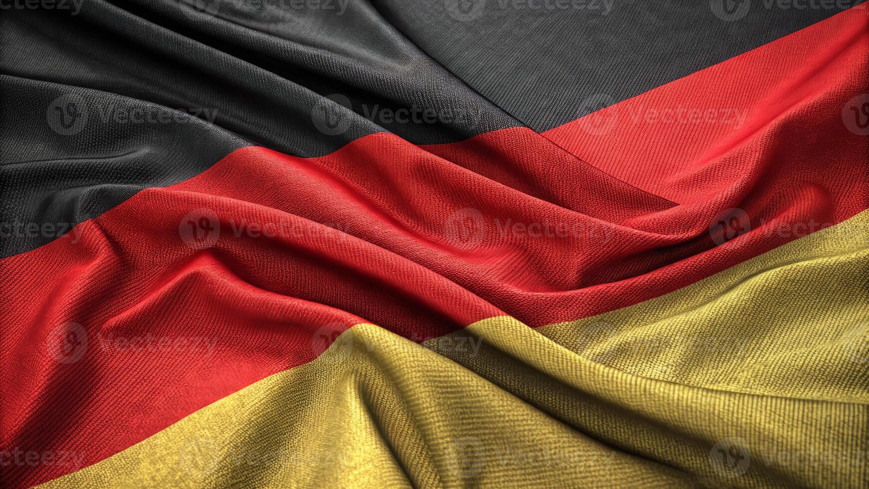 Close-Up of the German Flag Showcasing Its Vibrant Colors and Texture photo