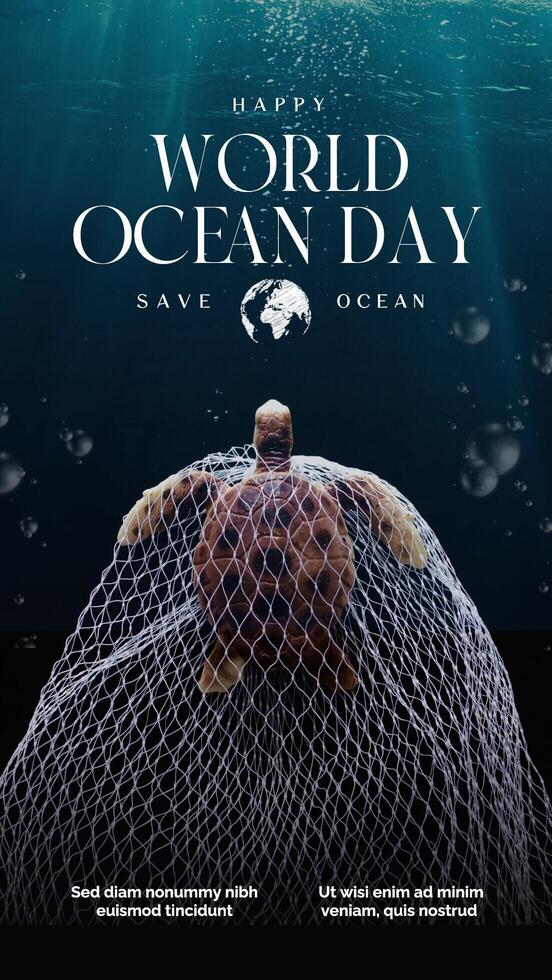 Dark World Ocean Day Instragram Story Template