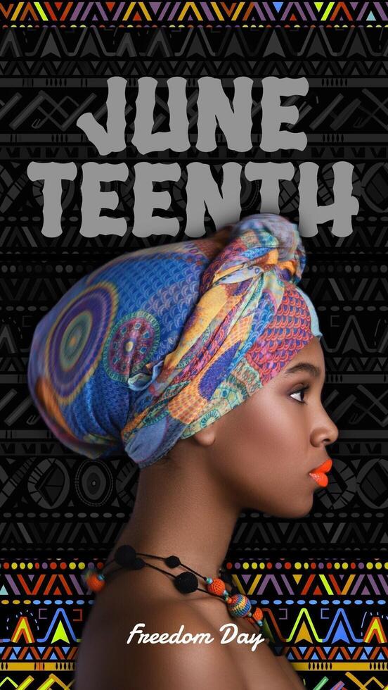 Juneteenth Instragram Story for Social Media template