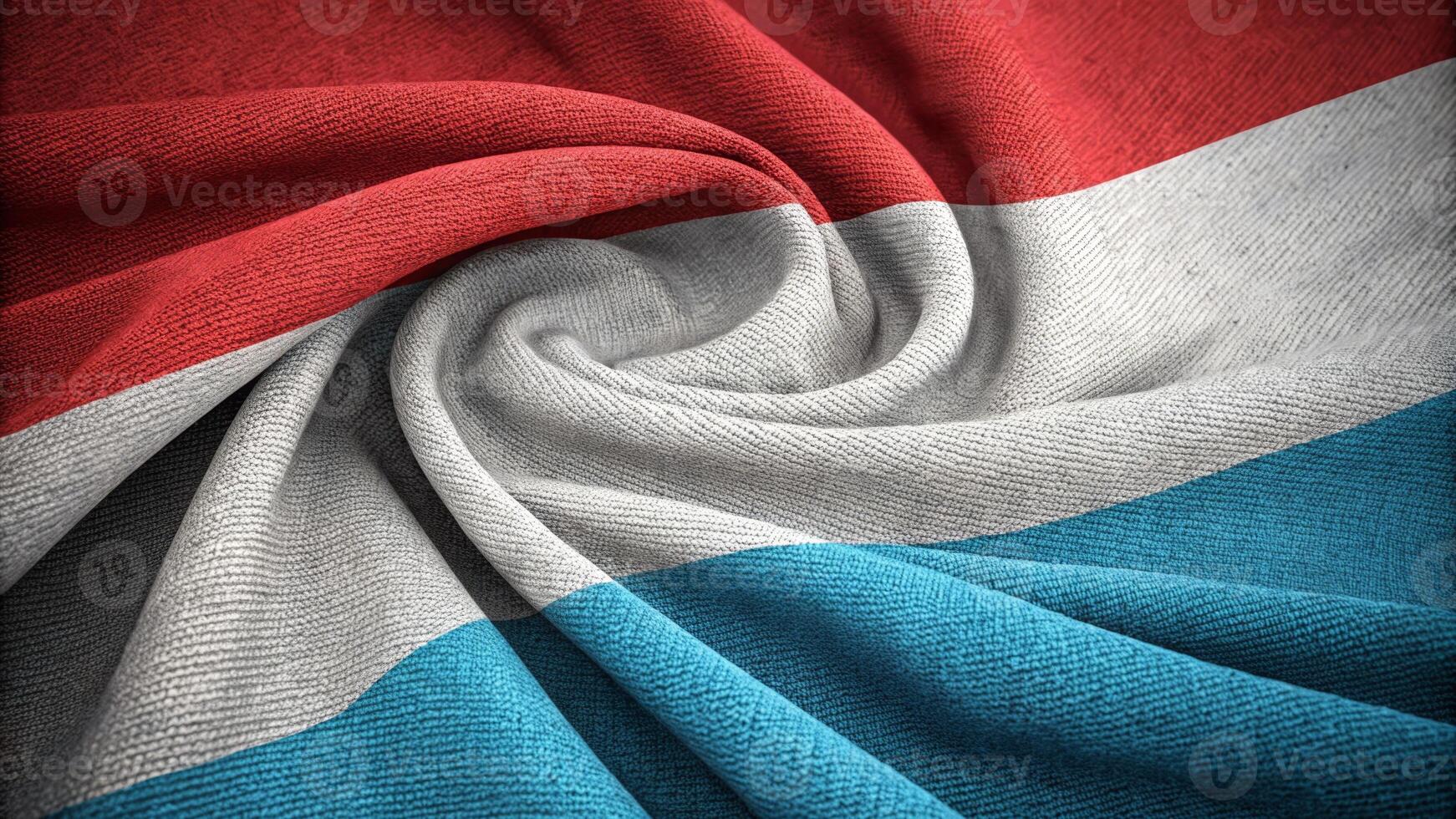 Luxembourg Flag Fabric Textured with a Swirling Design and Vibrant Colors photo