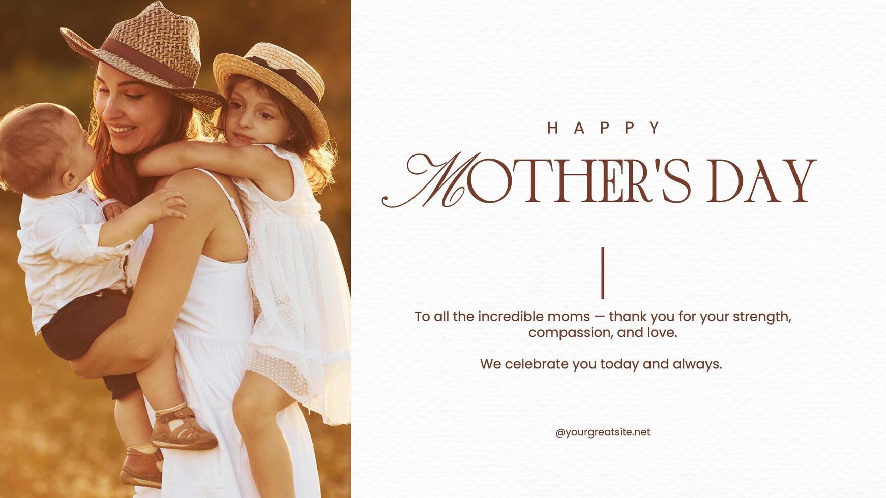 Simple Mother's Day Twitter Post template