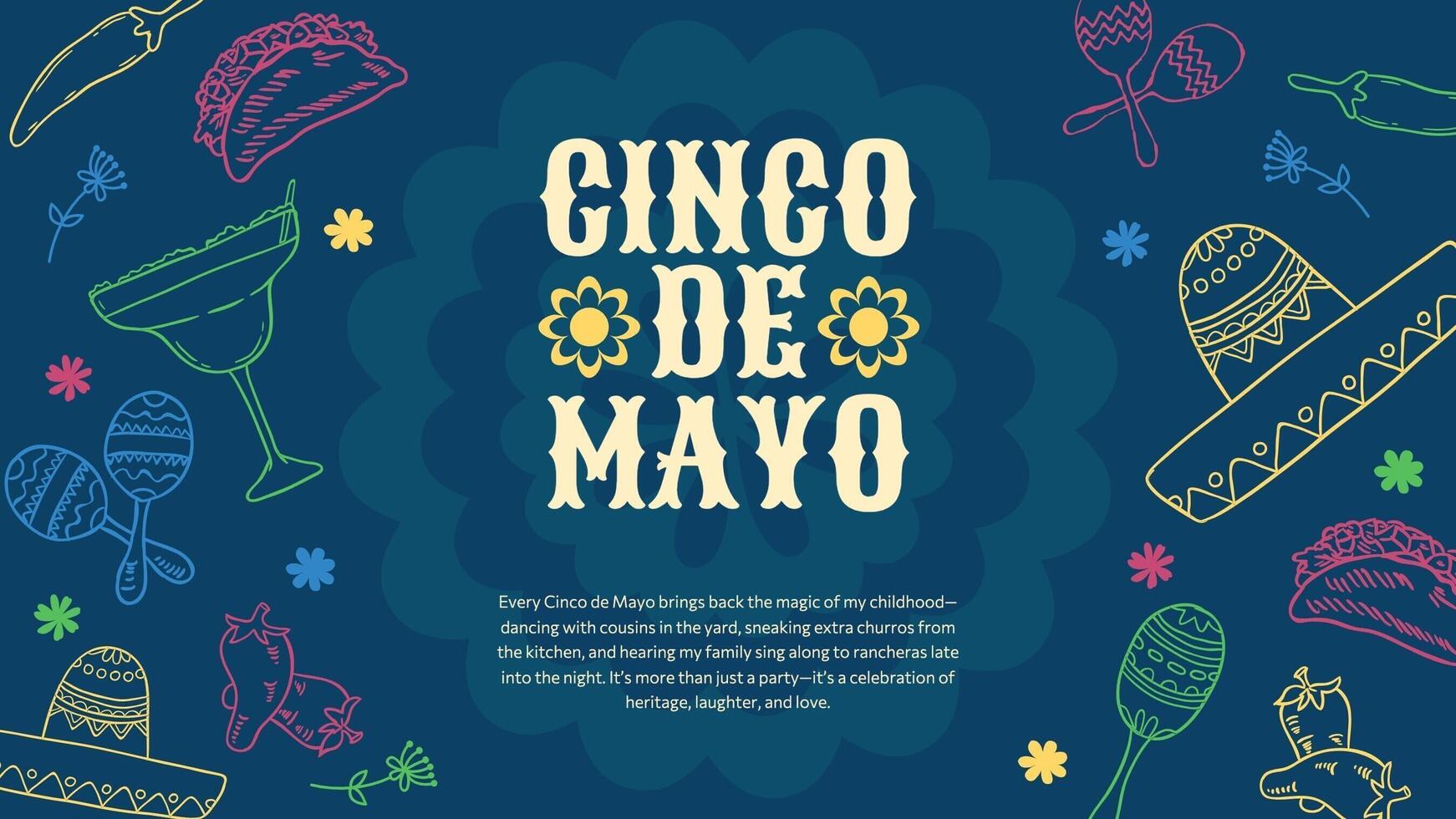 Happy Cinco De Mayo Social Media Post template
