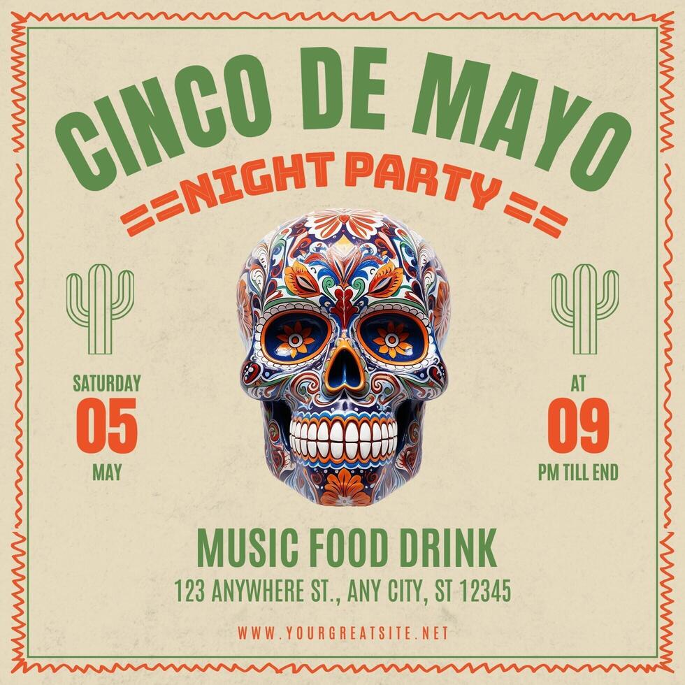social media cinco de mayo for instagram post template