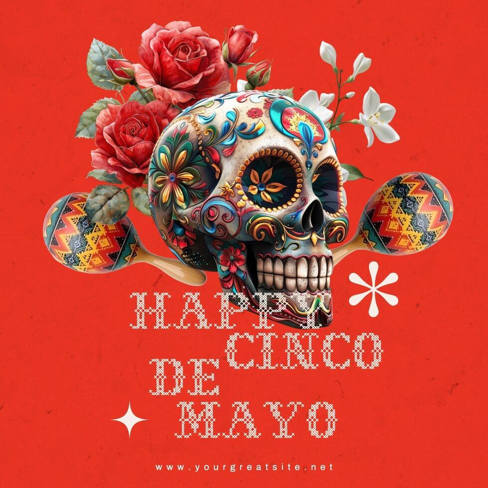cinco de mayo post social media instagram template