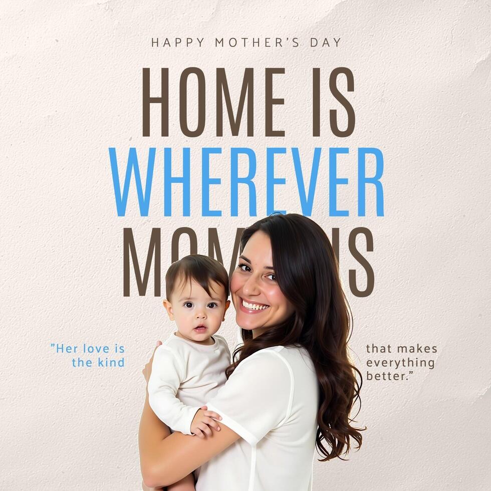 Beige Mother's Day Instagram Post template