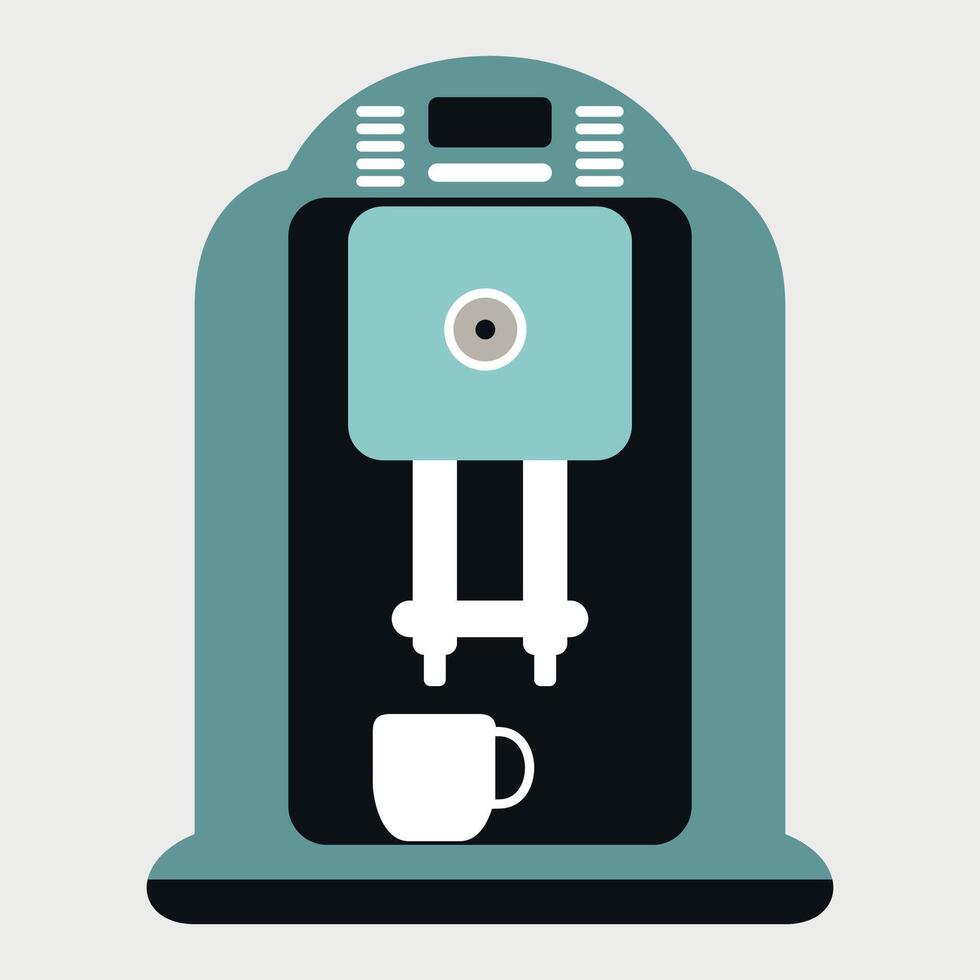 stylized color icon of baby coffee machine isolated on white background vector