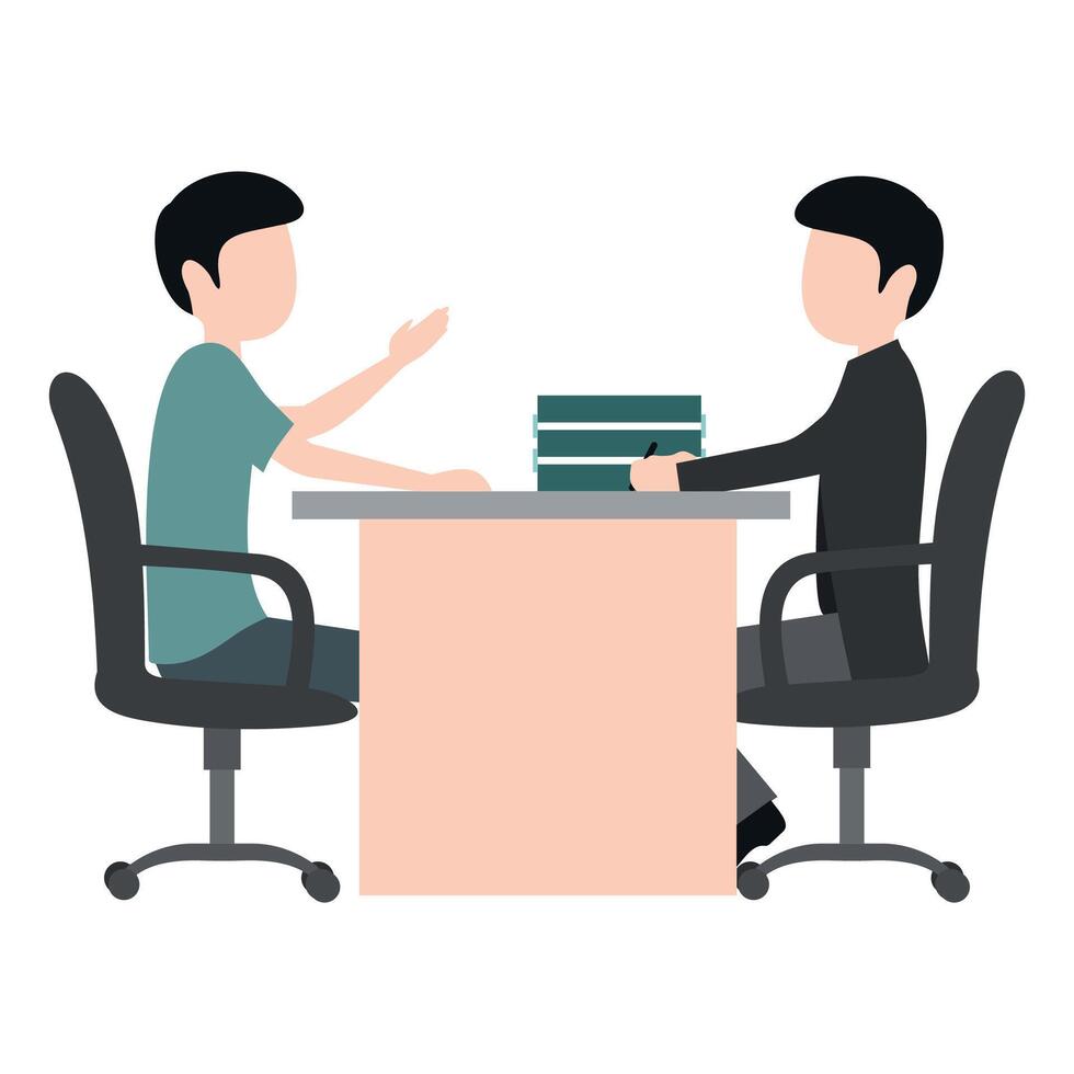 color icon of two people sitting at a table vector