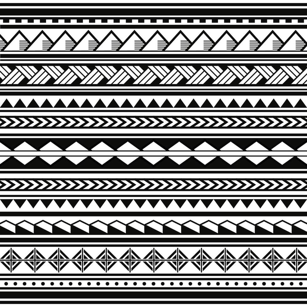 ethnic polynesian hawaiian tribal pattern ethnic ornaments art fabric carpet print pattern wallpaper background vector