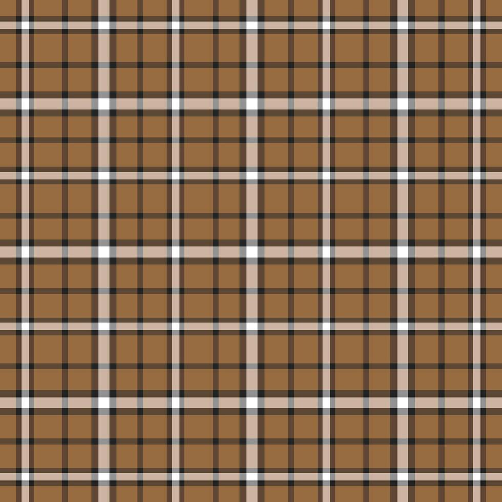 brown fashion scottish tartan plaid checkered stripes flannel fabric print pattern background vector