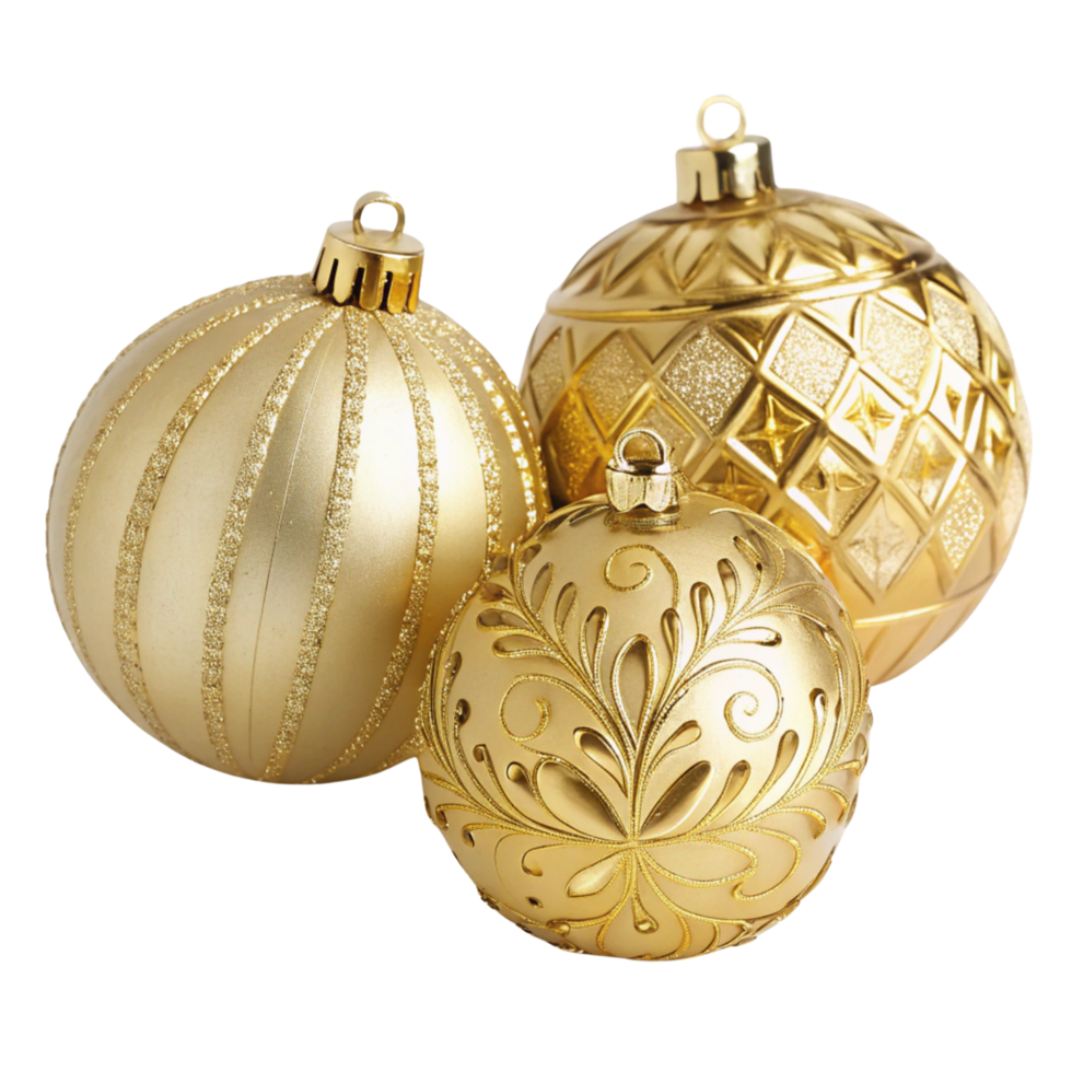 golden color ornaments decoratio isolated on a transparent background png