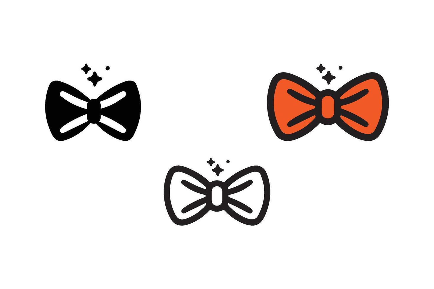 Minimalist Bow tie icon. Bow tie logo . vector