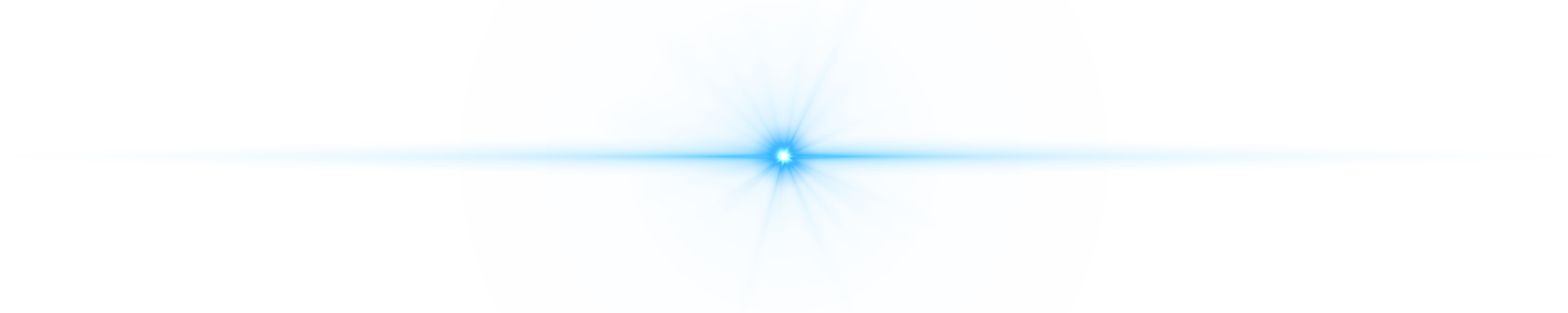 A blue object with a white light on top png