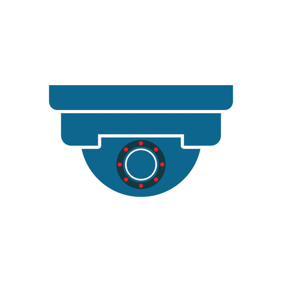 security camera with a red light design vector