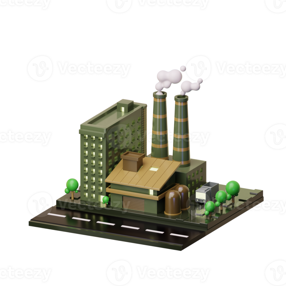 isometric view of a residential building png
