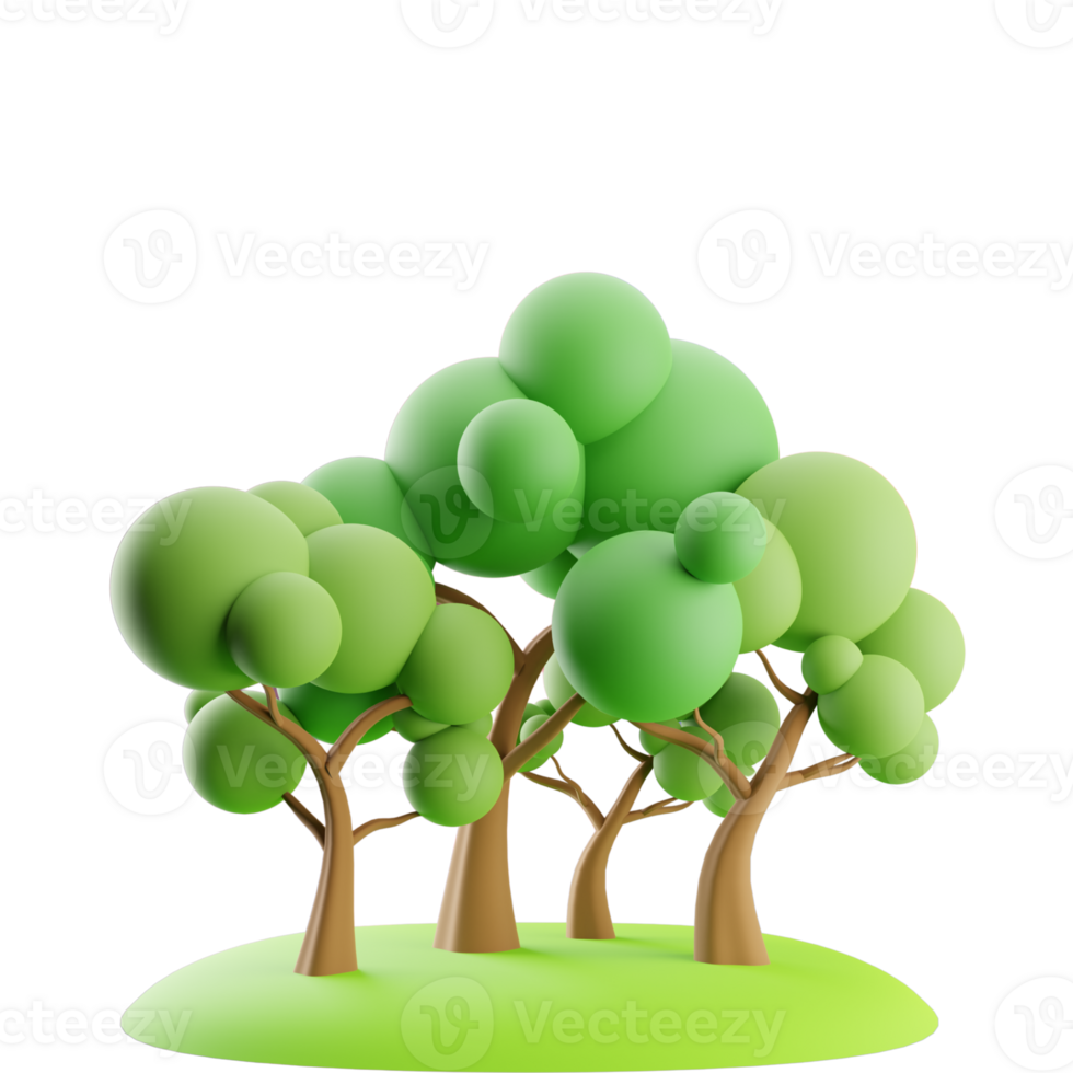 green tree with green leaves png
