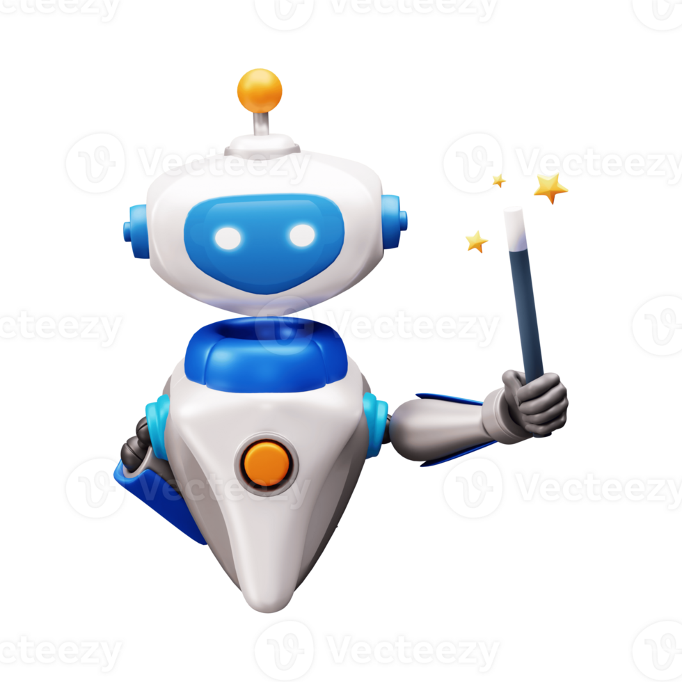 robot with blank sign png