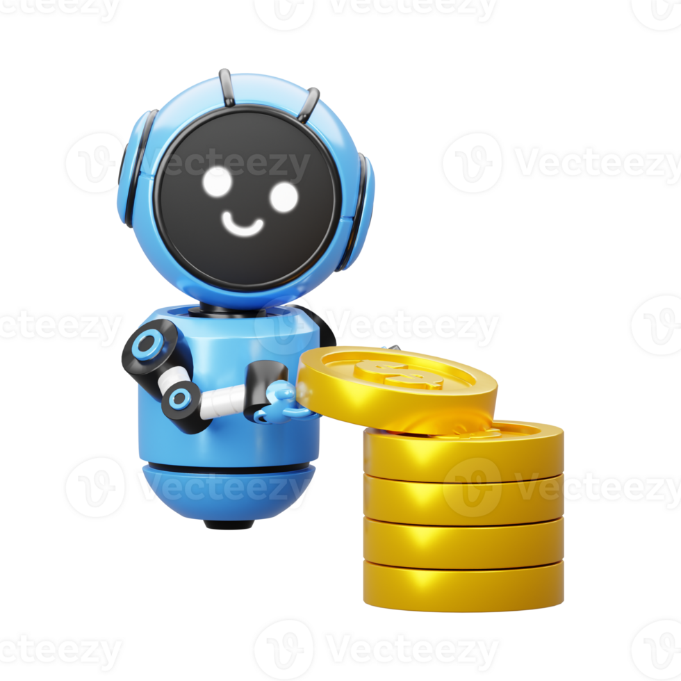 robot with money png